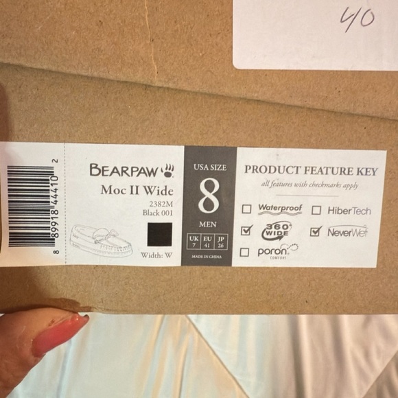 Bearpaw Hickory Suede Moccasin Slippers Men’s - Picture 6 of 6